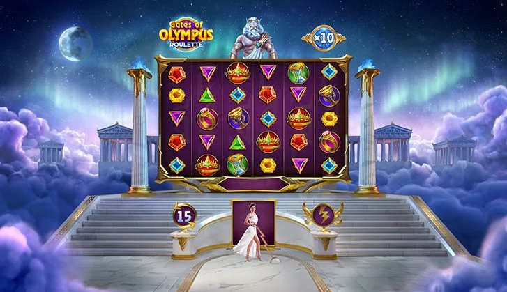 Gates of Olympus Roulette бонус-раунд Gates 6x5 с орбами и Total Multiplier